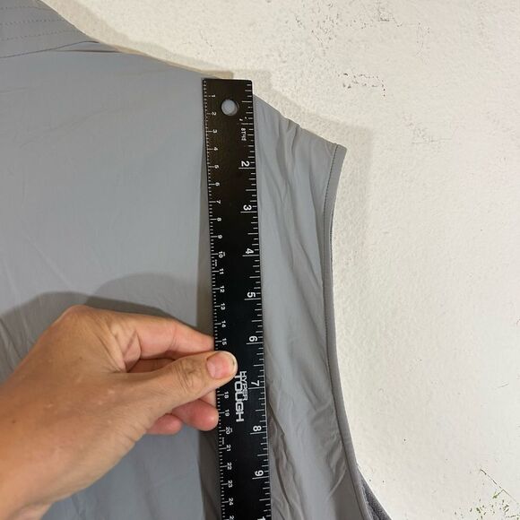 Peter Millar crown crafted mens vest XXL Grey flannel lined soft shell golf zip - Picture 8 of 14